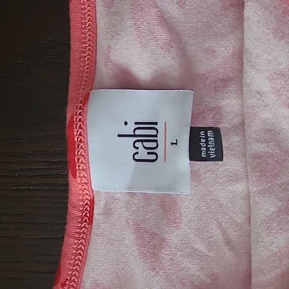 Cabi pinkred Cami abstract summer top excellent preloved condition adjust straps - Picture 2 of 10
